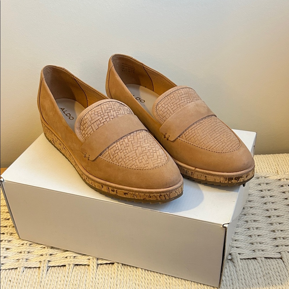 Aldo Calixta leather loafers, new in box/never worn. Size 8.5